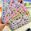 Chupeta Super Preta Adesivos de Cristal 3D Desenho Animado Pikachu Fofo Decoração de Diário Infantil Adesivos em Relevo DIY
