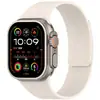 Adecuado para Apple Watch Ultra9876543210 Generación Se Correa de Reloj de Silicona Suave Magnética con Textura de Grano