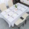 Mantel de PVC impermeable a prueba de aceite anti-quemaduras desechable tapete de mesa estilo ins de alta gama rectangular cubierta de tela para mesa de centro mantel