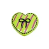 Cuentas de Corazón con Lazo Pintadas en Acrílico Cadena para Teléfono Móvil Llavero DIY Hecho a Mano Colgante para Bolso Accesorios Venta al por Mayor