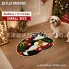 Alfombrillas de felpa con diseño de animales de dibujos animados transfronterizas, alfombrillas de felpa con temática navideña para sala de estar, alfombrillas absorbentes, suaves y decorativas para mantener el suelo caliente