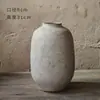 Vaso de cerâmica retrô chinês feito à mão, cerâmica, barriga grande, para flores, grande, decoração de sala de estar, varanda, atacado