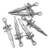 Liga de Metal Arma Espada Curta Adaga Pingente DIY Colar Pulseira Pequeno Pingente Acessórios de Joias DIY M70