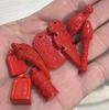 Vermelho Cinábrio Areia Taisui Sinal Zodíaco Colar Pingente Pincel Peso Estilo Étnico Roupa Colar Pingente Atacado