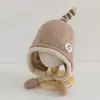 Gorro de Protección para Orejas de Niño para Otoño e Invierno, Lindo y Adorable Gorro de Lana Tejida para Bebé con Diseño de Pingüino Pequeño que Chilla, Cálido y a Prueba de Viento