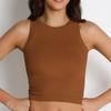 Chaleco de punto sin mangas transfronterizo europeo y americano Ropa exterior Ajuste ceñido Top Ropa de yoga para mujer Ropa deportiva para correr Fitness