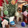 Enfeites de Vidro para Árvore de Natal Pendentes Decorações de Vidro Macaron com Corda para Decoração de Festa de Feriado de Natal
