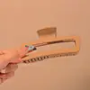 Grampo de Cabelo Grande Multi-grampos Disco para Parte de Trás da Cabeça Pegador de Cabelo Quadrado Espesso Fosco Presilha Tubarão Acessório de Cabelo