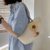 Bolso de Verano Transfronterizo para Mujer Urbano Sencillo Estilo Coreano Estilo Ins Bolso de Hombro de Paja Playa Portátil Bolso Tote Tejido