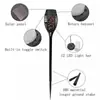 Lámpara de Llama Artificial Solar Transfronteriza 12LED Impermeable para Exteriores Decoración de Patio Retro Lámpara Antorcha Paisajística Súper Brillante
