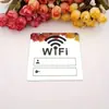 Adesivo de Parede 3D Espelhado com Logo WiFi - Acrílico à Prova de Umidade para Casa, Escritório