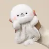 Brinquedo de pelúcia tipo puff, boneca de pelúcia de ovelhinha, fantoche de mão companheiro para apertar, brinquedo de pelúcia, presente de aniversário infantil para meninas