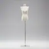 Loja de Roupas Manequim Feminino de Ombros Caídos Adereços Manequim de Exibição de Roupas Femininas de Meio Corpo Suporte de Exibição de Manequim