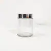 Botella de Crema Transparente de 150 ml Taza para Velas Botella de Vidrio Transparente Sellada Botella Muestreadora para Reempaque de Cosméticos Crema para Ojos