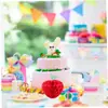 Flores de Papel de Colores, Bolas de Panal de Papel de Manzana, Panales de Papel con Temática de Frutas, Adornos Colgantes para Decoración de Tiendas de Bodas y Cumpleaños