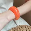 Pulsera de Moda Sencilla con Resina Difuminada Pulsera Versátil de Nicho Retro Estilo Nuevo Pulsera de Alto Grado Personalizada con Temperamento para Mujer