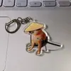 Gato Cheems Divertido y Perro Paquete de Expresiones Divertidas Llavero Acrílico Colgante para Mochila Pequeño Regalo