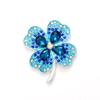 Nuevos accesorios de trébol de cuatro hojas de gema de cristal, aleación, zapatos con agujeros, material de flor, diamante de alto sentido, accesorios de joyería DIY