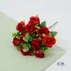 Buquê de rosas de dinheiro guirlanda de rosas arranjo de flores noiva segurando flores decoração de salão de casamento ornamentos de mesa para sala de estar em casa