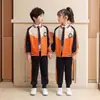 Ropa de Jardín de Infancia Ropa de Primavera y Otoño Estilo Británico Uniforme de Escuela Primaria Ropa de Clase de Otoño Traje de Juegos Conjunto de Dos Piezas