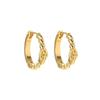 Aretes con Sentido de Diseño Simple 2024 Nuevo Estilo Aretes Elegantes Popular en Internet Aretes Coreanos Aretes de Círculo Torcido para Mujeres