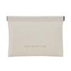 Bolsa Simple Cerrada de Metralla Mini Bolsa de Almacenamiento para Audífonos de PU Color Caramelo Monedero para Monedas Bolsa de Almacenamiento para Lápiz Labial