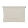 Bolsa de metralla cerrada simple mini bolsa de almacenamiento para audífonos de PU color caramelo monedero monedero bolsa de almacenamiento para labiales