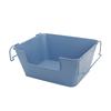 Cesta de almacenamiento creativa, cesta de almacenamiento grande abierta, cesta de almacenamiento portátil de oficina de metal con doble asa, caja de almacenamiento