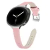 Adequado para pulseira de couro nova do Samsung Watch 8/9, pulseira de relógio de couro de cauda pontiaguda universal para Watch 8 Classic