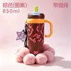 Taza Aislada Gigante con Asa, Gran Capacidad, Taza de Hielo de Doble Uso, Alto Valor Estético, Taza de Agua Linda, Logo Personalizable