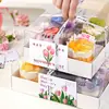 Nueva Tarjeta de Felicitación para el Día de la Madre Caja para Pastel Tarjeta con Decoración de Tulipán Regalo para Mamá Postre Plug-in Horneado Casero