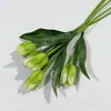 Atacado Transfronteiriço de Flores Artificiais, Flores Decorativas de Alta Qualidade com Toque Realista, Arranjos Florais para Mesa de Sala de Estar, Tulipas de Plástico PE