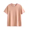 Camiseta Artesanal de Tejido de Barril 100% Algodón para Hombres y Mujeres, Sin Costuras Laterales, Top de Punto Transpirable, Fuerte Fabricante OEM, Venta al por Mayor OEM