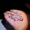 Pulseira de Contas de Vidro com Mantra Esculpido com Contas Espaçadoras, Contas de Cristal Gravadas, Contas Soltas DIY