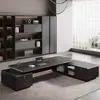 Escritorio de jefe escritorio de oficina y combinación de silla simple moderno escritorio de presidente escritorio grande escritorio de supervisor escritorio de gerente muebles