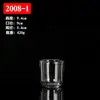 Copo de Vidro para Vela de Parede Grossa de Camada Dupla Fundo Espesso Suporte para Vela de Aromaterapia Estilo Europeu Friso Vertical Copo de Vidro para Vela de Parede Grossa Copo de Vidro para Vela com Fundo Curvo