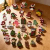 Diapositivas para zapatos de decoración navideña, árbol de Navidad, Papá Noel, muñeco de nieve, caucho blando de PVC, nuevos accesorios navideños