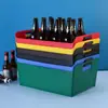Hielera gruesa de plástico para cesta de cerveza, cubo de hielo, barril de vino cuadrado, caja de vino, gran capacidad, marco para cerveza, portátil, KTV, bar, espectáculo nocturno