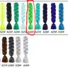 Tendencia Cuerda de Color para Rastas de Seda de Alta Temperatura Trenza de Cabello de un Solo Color Peluca de Rastas Trenzas Jumbo para Niños Cabello