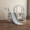 Juego de Columpios y Tobogán Infantil al por Mayor para Uso en Casa, Piscina de Bolas Oceánica para Interiores, Canasta de Baloncesto para Bebé, Porterías de Fútbol Juguetes