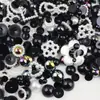 Abalorios de Resina Plana de Imitación de Perla Semircircular de Colores Variados, Pedrería Plana, Perlas de Imitación de Formas Mixtas, Adorno para Pasador de Pelo con Pegamento Cremoso para Manualidades