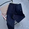 Calça Casual Esportiva Reta Grossa com Forro de Lã Tendência Outono e Inverno Unissex Quente Solta Confortável Versátil para o Dia a Dia