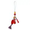 Atacado Cinábrio Vermelho Imperial Natural de Alto Teor, um Amuleto da Sorte para Passar em Provas e Alcançar o Sucesso, Pingente para Corrente de Celular, Chaveiro Cultural e Criativo