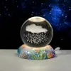 Lámpara de Escritorio Creativa Cielo Estrellado del Océano Bola de Cristal Luz Nocturna Bola de Cristal Lámpara de Ambiente Decoración de Escritorio Regalo de Cumpleaños para Niños