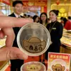 Concha de Agua Oro Puro 2mg Pegatina que Atrae Dinero para Teléfonos, Pegatina de Oro 999 de Venta Caliente, Regalo para Transmisión en Vivo de Inauguración de Tienda de Oro, Venta al por Mayor