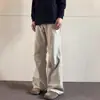 Jeans de Mezclilla Estilo Workwear Americano para Hombre Primavera y Otoño Nuevo Estilo Ambiente de Alta Gama Cleanfit Ligeramente Acampanados Pantalones Largos