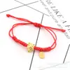 Versión coreana de pulsera de cuerda roja tejida a mano de los 12 signos del zodíaco Red net lovers este año transferencia lote de pulseras de los 12 signos del zodíaco
