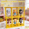 Decoração de Casa de Bonecas com Laço 3D Modelo de Armário Suporte de Exibição Multicamadas Brinquedo Bule Camada de Exibição de Perfume Prateleira de Exibição em Camadas