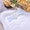Estilo Francés Pequeño Fresco Floral Dos Colores Impresión Acrílica DIY Accesorios para el Cabello de Gama Alta Pinza Lateral Imán para Refrigerador Funda para Teléfono Móvil