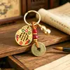 Estilo Étnico Chino Ábaco Joyería Llavero Colgante Accesorios Metálicos Regalo para Hombres y Mujeres Decoración Adornos Colgantes Pintados Venta al por Mayor